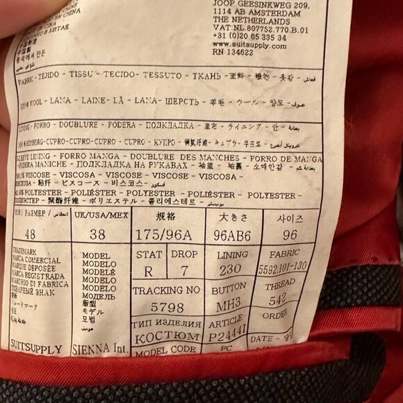 Suitsupply Sienna Birdseye Jacket - Picture 5 of 5